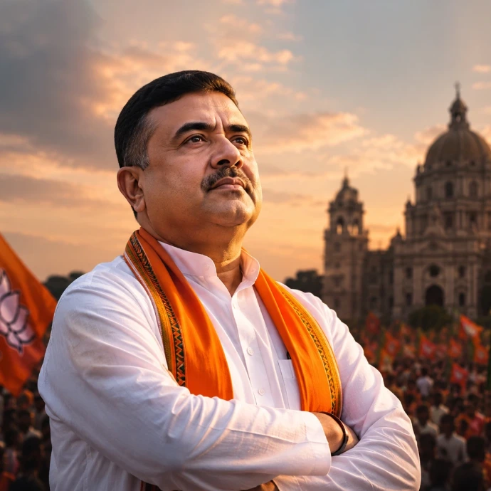 Suvendu Adhikari addressing a changing political future in West Bengal