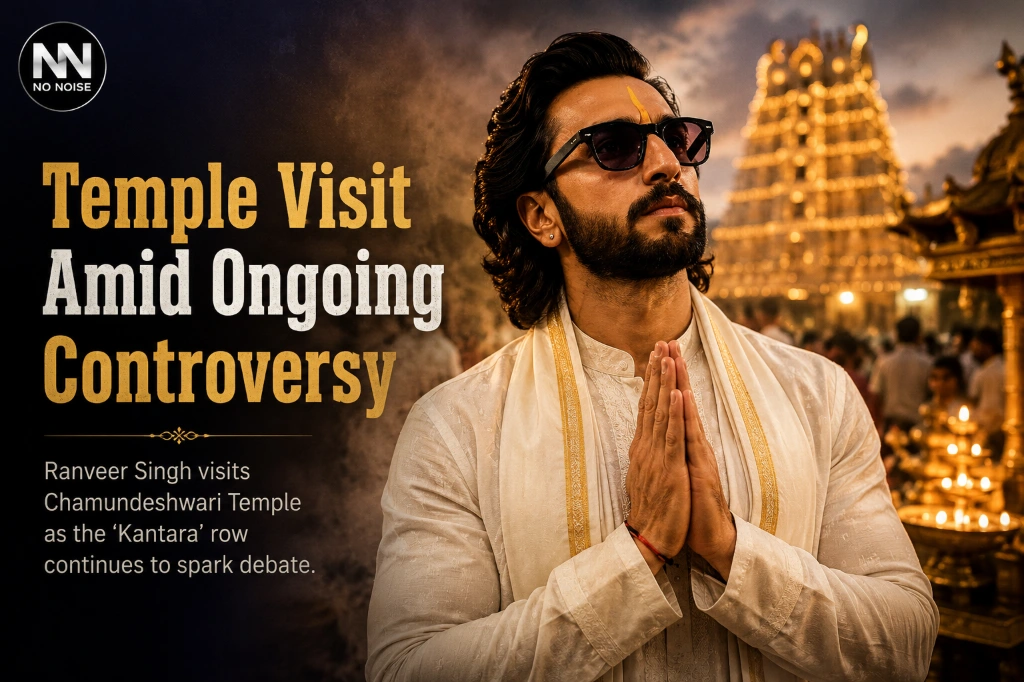 Ranveer Singh visits Chamundeshwari Temple amid the ongoing Kantara mimicry controversy and public debate